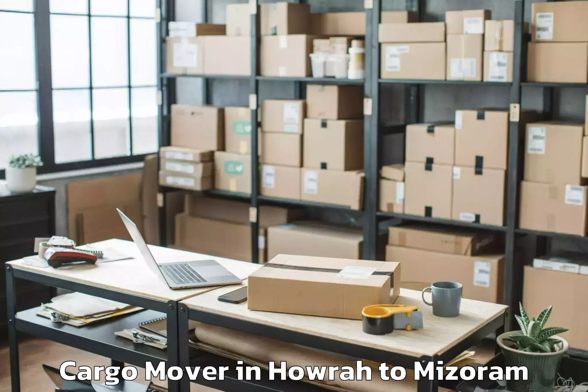 Affordable Howrah to Thenzawl Cargo Mover